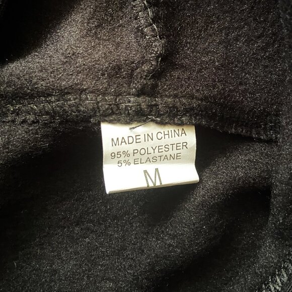 6 7 HOODIE SWEATSHIRT BLACK MEDIUM - Picture 4 of 5
